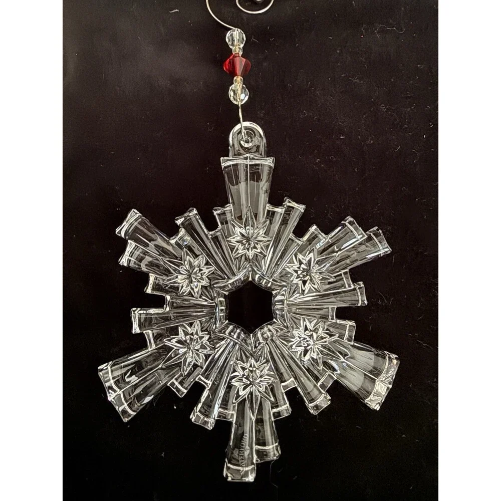 Waterford 2009 Annual Crystal Snow Flake Christmas Ornament In Box